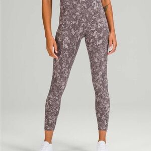 Lululemon Wunder Train High-Rise Tight 25" Hideaway Camo Lunar Rock Multi